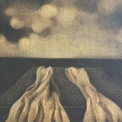 Elegant Seascape Oil Painting "Folded Hands" Original Artwork Holland Art Shop