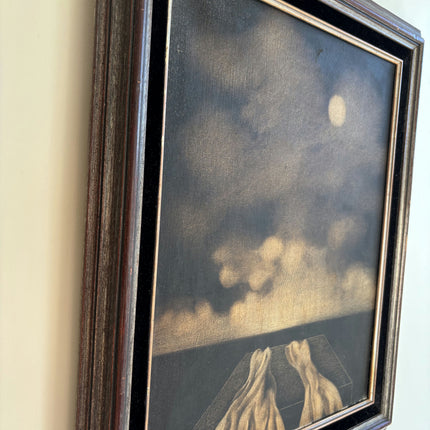 Elegant Seascape Oil Painting "Folded Hands" Original Artwork Holland Art Shop