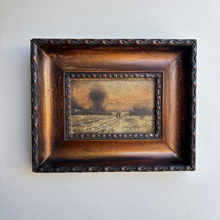 Expressive Landscape Oil Painting "Ornate Frame" Refined Dutch  Artwork Holland Art Shop
