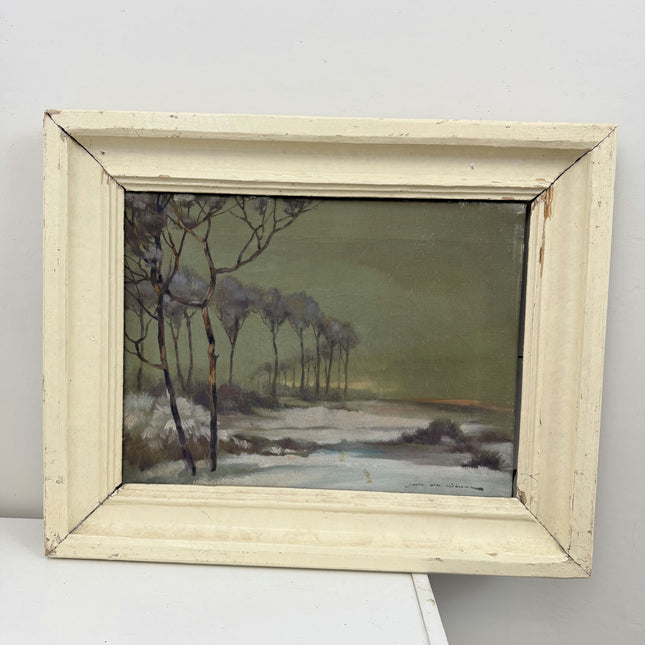 Classic Winter Landscape Oil Painting "Gum Trees" Elegant Art Holland Art Shop