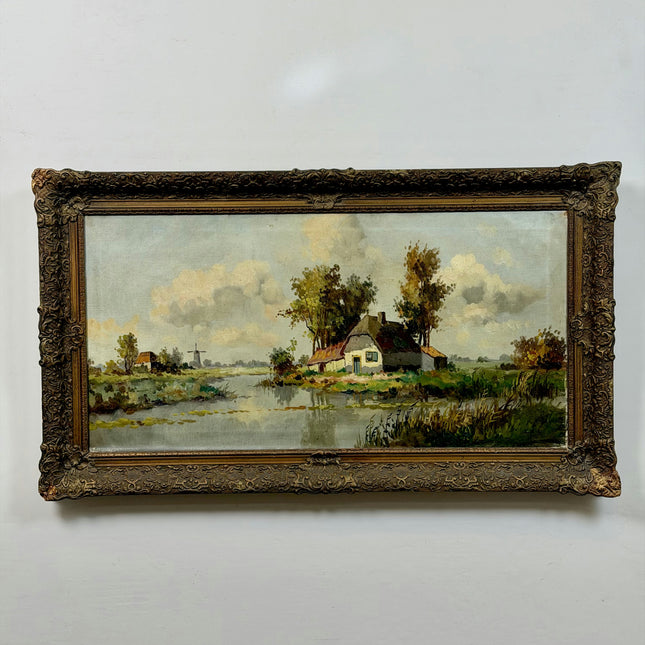 Authentic Landscape Oil Painting "Framed Painting" Refined Large Artwork Holland Art Shop