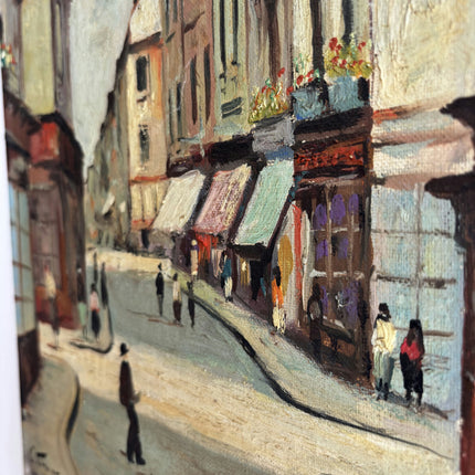 Detailed Cityscape Oil Painting "City Street" Refined Small Art Holland Art Shop