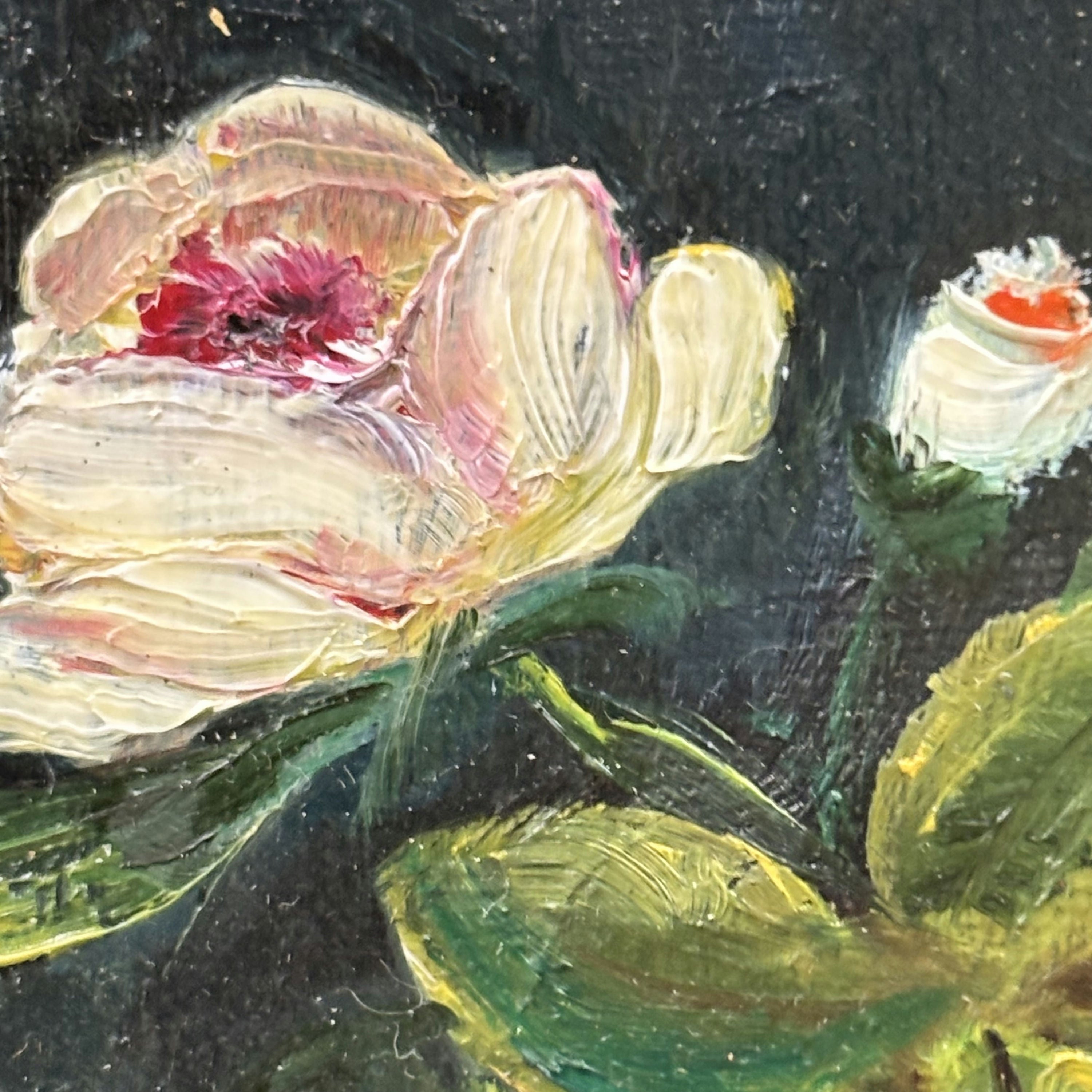 Traditional Flowery Still Life Oil Painting 