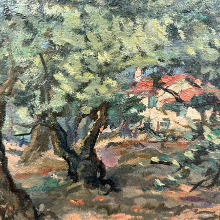 Traditional Landscape Oil Painting "Olive Trees" Detailed Artwork Holland Art Shop