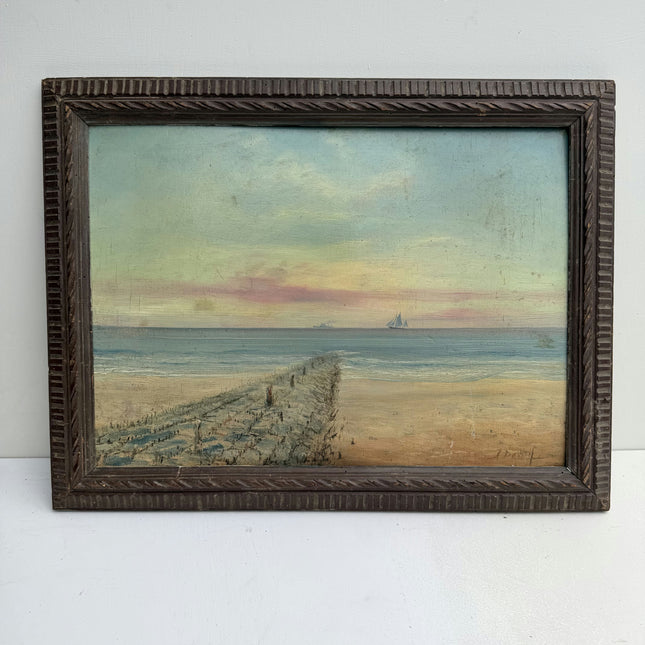 Classic Scenery Oil Painting "Sailboat Horizon" Detailed Art Holland Art Shop