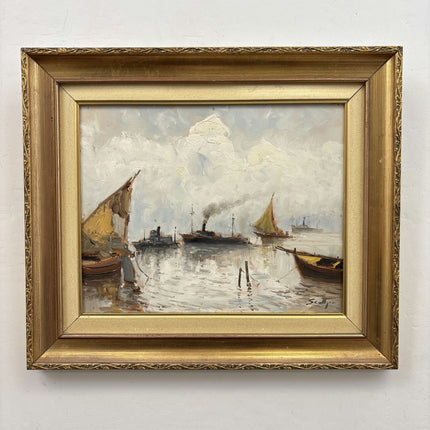 Traditional Seascape Oil Painting "Sailing Boats" Detailed Italian Art Holland Art Shop