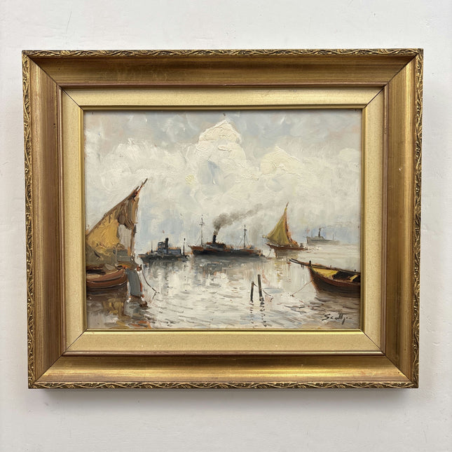 Traditional Seascape Oil Painting "Sailing Boats" Detailed Italian Art Holland Art Shop