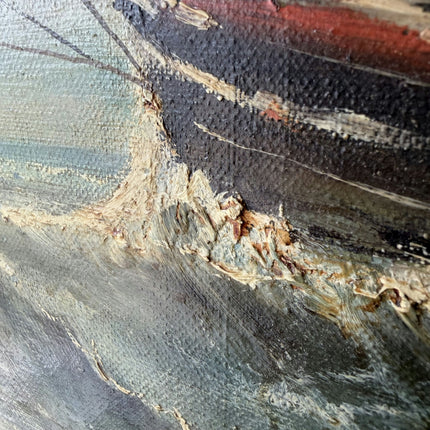 Detailed Seascape Oil Painting "Three-Masted Ship" Refined Art Holland Art Shop