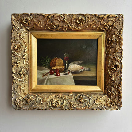 Detailed Still Life Oil Painting "Gilded Frame" Timeless Artwork Holland Art Shop
