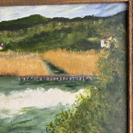 Refined Landscape Oil Painting "Gold Frame" Handcrafted Art Holland Art Shop