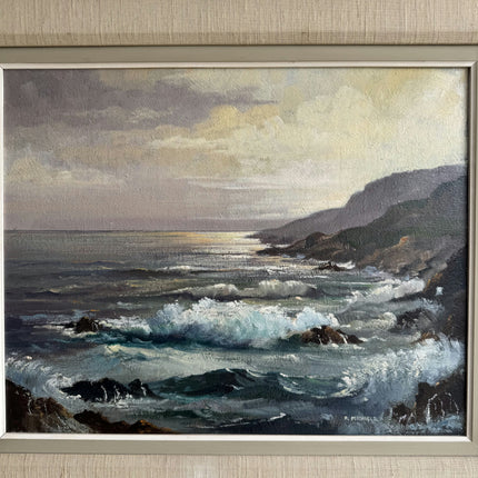 Detailed Seascape Oil Painting "Coastal Painting" Traditional Artwork Holland Art Shop