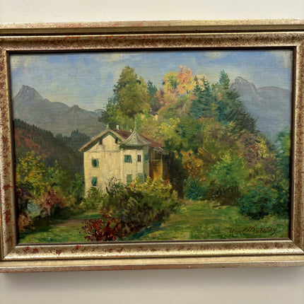 Refined Landscape Oil Painting "Country House" Traditional Art Holland Art Shop