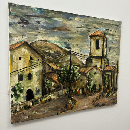 Classic Landscape Oil Painting "Bell Tower" Elegant Artwork Holland Art Shop