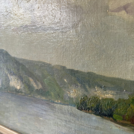 Vintage Landscape Oil Painting "River View" Classic Artwork Holland Art Shop