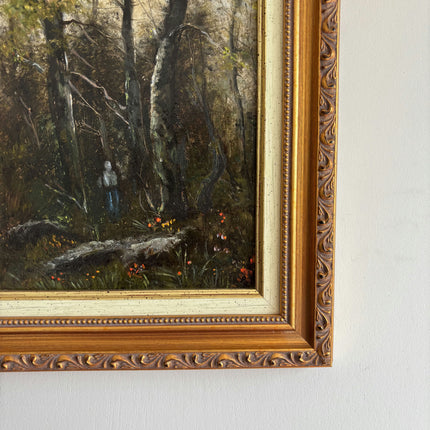 Elegant Landscape Oil Painting "Gilded Frame" Expressive Small Art Holland Art Shop