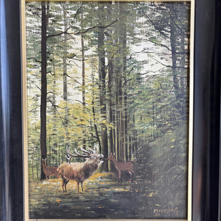 Classic Animals Oil Painting "Stag Deer" Handcrafted Art Holland Art Shop