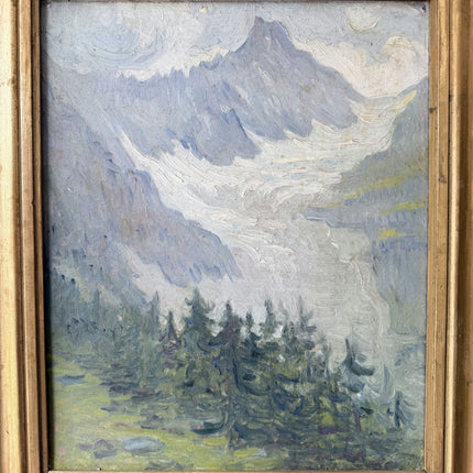 Elegant Landscape Oil Painting "Mountain Peak" Detailed Art Holland Art Shop