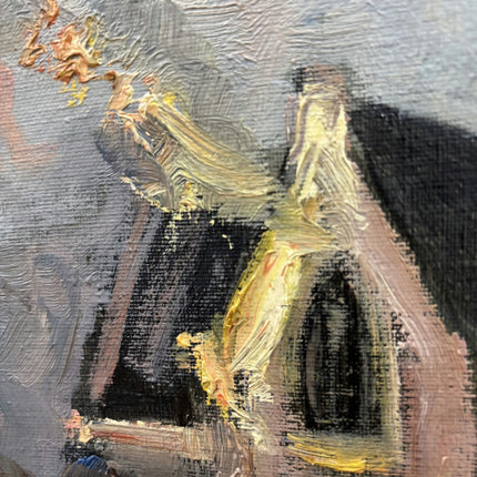 Timeless Scenery Oil Painting "Village Church" Rustic Large Artwork Holland Art Shop
