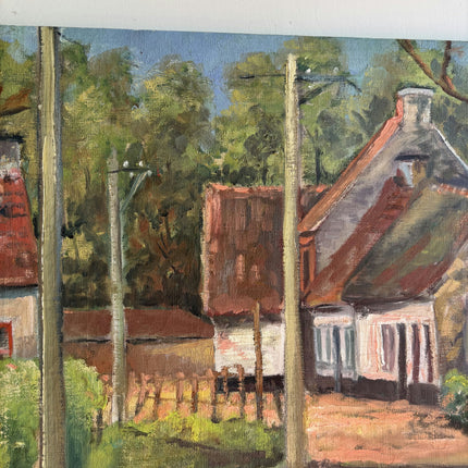 Expressive Farm Oil Painting "Country Road" Detailed Artwork Holland Art Shop