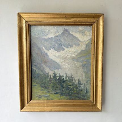 Elegant Landscape Oil Painting "Mountain Peak" Detailed Art Holland Art Shop
