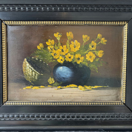 Traditional Flowery Still Life Oil Painting "Yellow Flowers" Elegant Art Holland Art Shop