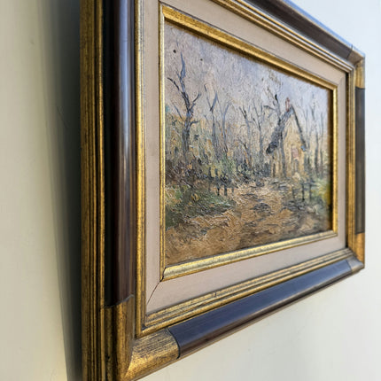 Refined Landscape Oil Painting "Gilded Frame" Vintage Art Holland Art Shop