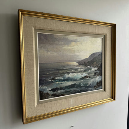 Detailed Seascape Oil Painting "Coastal Painting" Traditional Artwork Holland Art Shop
