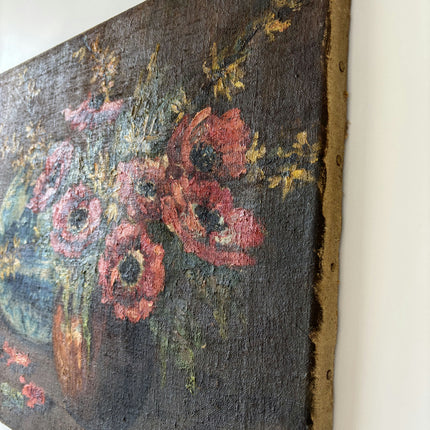 Detailed Flowery Still Life Oil Painting "Red Poppies" Classic Artwork Holland Art Shop
