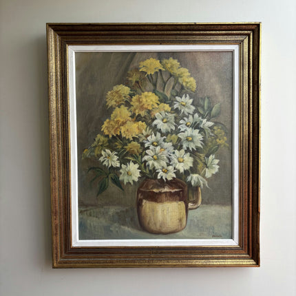 Detailed Floral Still Life Oil Painting "Flowering Vase" Large Artwork Holland Art Shop