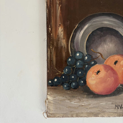 Vintage Still Life Oil Painting "Two Oranges" Timeless Small Art Holland Art Shop