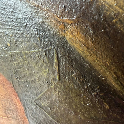 19th Century Antique Still Life Oil Painting "Graffiti Letters" Large Artwork Holland Art Shop