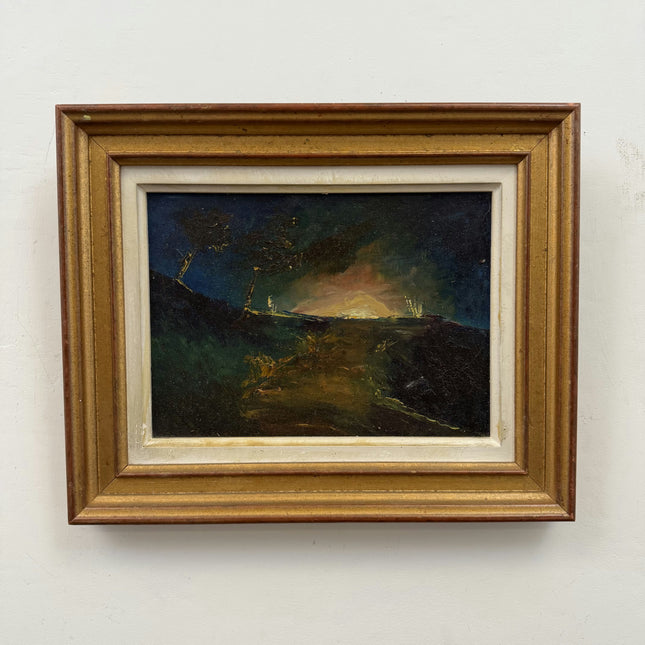 Detailed Landscape Oil Painting "Gold Frame" Classic Small Artwork Holland Art Shop
