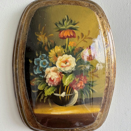 Refined Floral Still Life Oil Painting "Floral Tray" Timeless Small Artwork Holland Art Shop