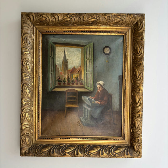 Original Figurative Oil Painting "Old Woman" Timeless Artwork Holland Art Shop