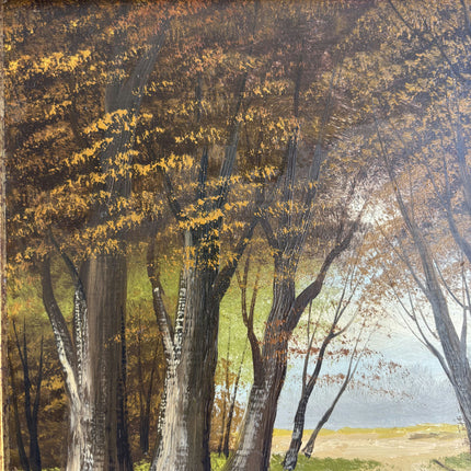 Refined Landscape Oil Painting "Tree Path" Traditional Artwork Holland Art Shop