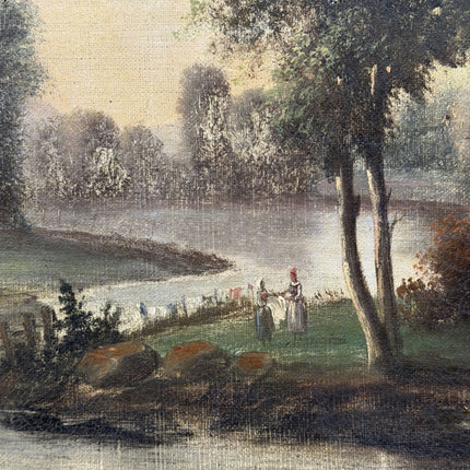 19th Century Antique Landscape Oil Painting "Framed Painting" Art Holland Art Shop