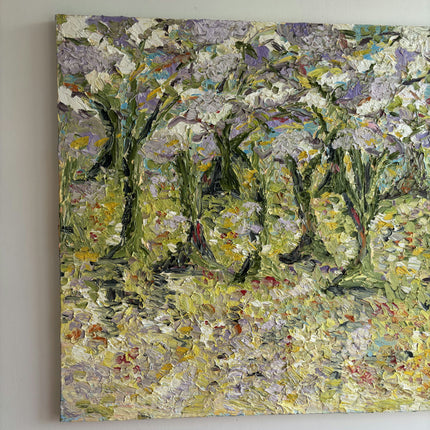 Detailed Landscape Oil Painting "Flower Stems" Classic Large Artwork Holland Art Shop
