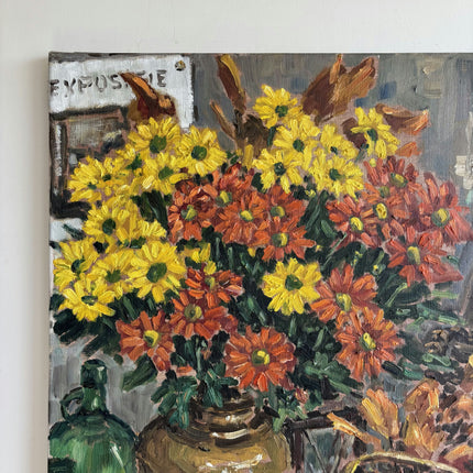 Authentic Floral Still Life Oil Painting "Autumn Flowers" Classic Art Holland Art Shop