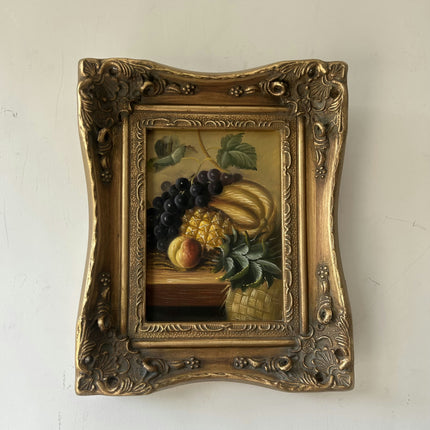 Rustic Still Life Oil Painting "Gilded Frame" Refined Small Artwork Holland Art Shop