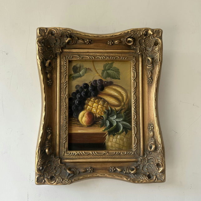 Rustic Still Life Oil Painting "Gilded Frame" Refined Small Artwork Holland Art Shop