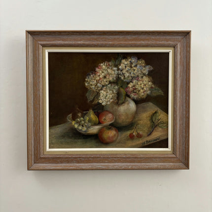 Expressive Flowery Still Life Oil Painting "Hydrangea Vase" Timeless Art Holland Art Shop