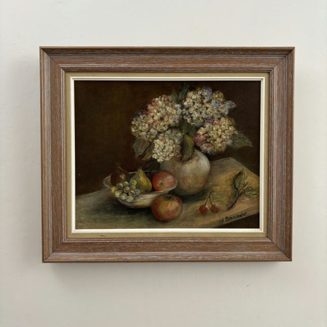 Expressive Flowery Still Life Oil Painting "Hydrangea Vase" Timeless Art Holland Art Shop