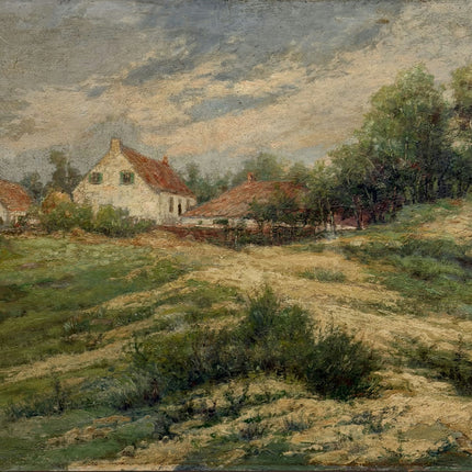 Classic Landscape Oil Painting "Thatched Cottages" Timeless Art Holland Art Shop