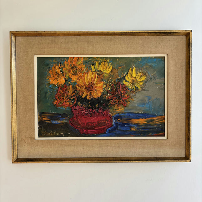 Authentic Floral Still Life Oil Painting "Sunflower Bouquet" Timeless Art Holland Art Shop