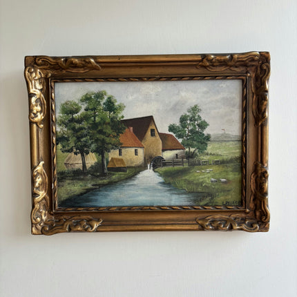 Refined Still Life Oil Painting "Wooden Frame" Expressive Small Artwork Holland Art Shop