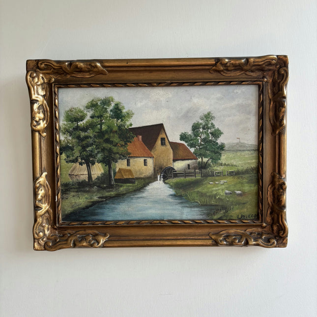 Refined Still Life Oil Painting "Wooden Frame" Expressive Small Artwork Holland Art Shop