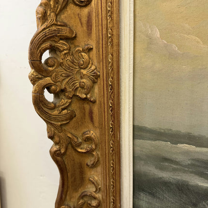 Detailed Seascape Oil Painting "Ornate Frame" Timeless Large Art Holland Art Shop