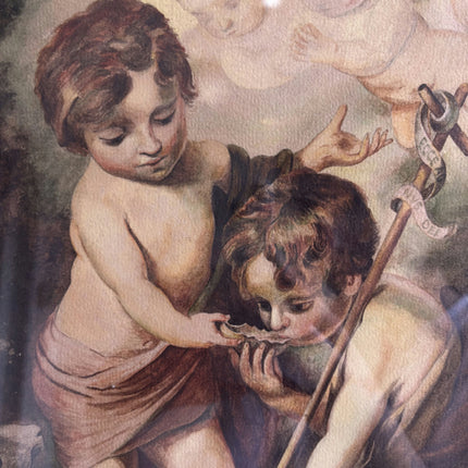 Refined Figurative Aquarel "Cherub Child" Elegant Artwork Holland Art Shop
