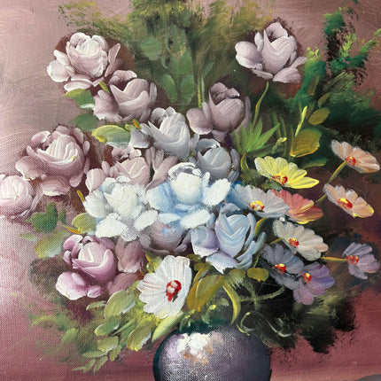 Classic Floral Still Life Oil Painting "Floral Arrangement" Medium Artwork - HollandArtShop