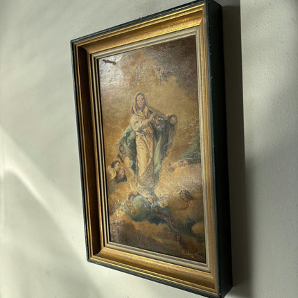 Classic Portrait Oil Painting "Heavenly Figure" Expressive Small Artwork - HollandArtShop